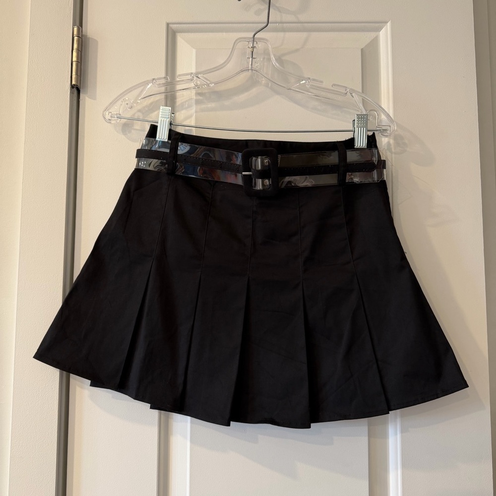 PEPE JEANS x DUA LIPA pleated mini skirt - Picture 2 of 4